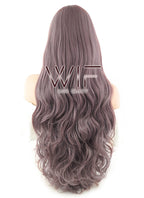 39" Wavy Ash Purple Synthetic Wig PL266