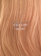 39" Wavy Pink Mixed Orange Synthetic Wig PL307