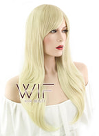 24" Straight Light Blonde Synthetic Wig PL380