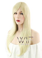 24" Straight Light Blonde Synthetic Wig PL380