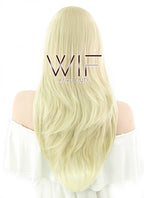 24" Straight Light Blonde Synthetic Wig PL380