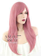 24" Straight Milk Shake Pink Synthetic Wig PL386