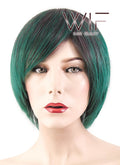 10" Straight Mixed Green Synthetic Wig PL388