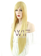 31" Straight Yellow Blonde Synthetic Wig PL394