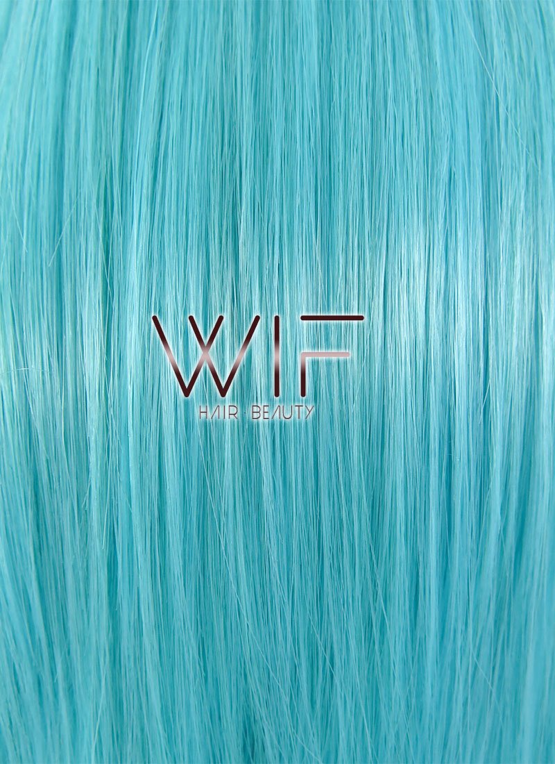 10" Straight Light Blue Synthetic Wig PL405