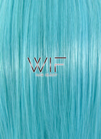 10" Straight Light Blue Synthetic Wig PL405