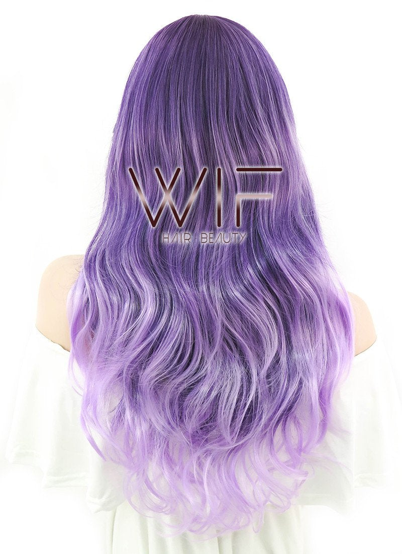 26" Wavy Mixed Purple Synthetic Wig PL456