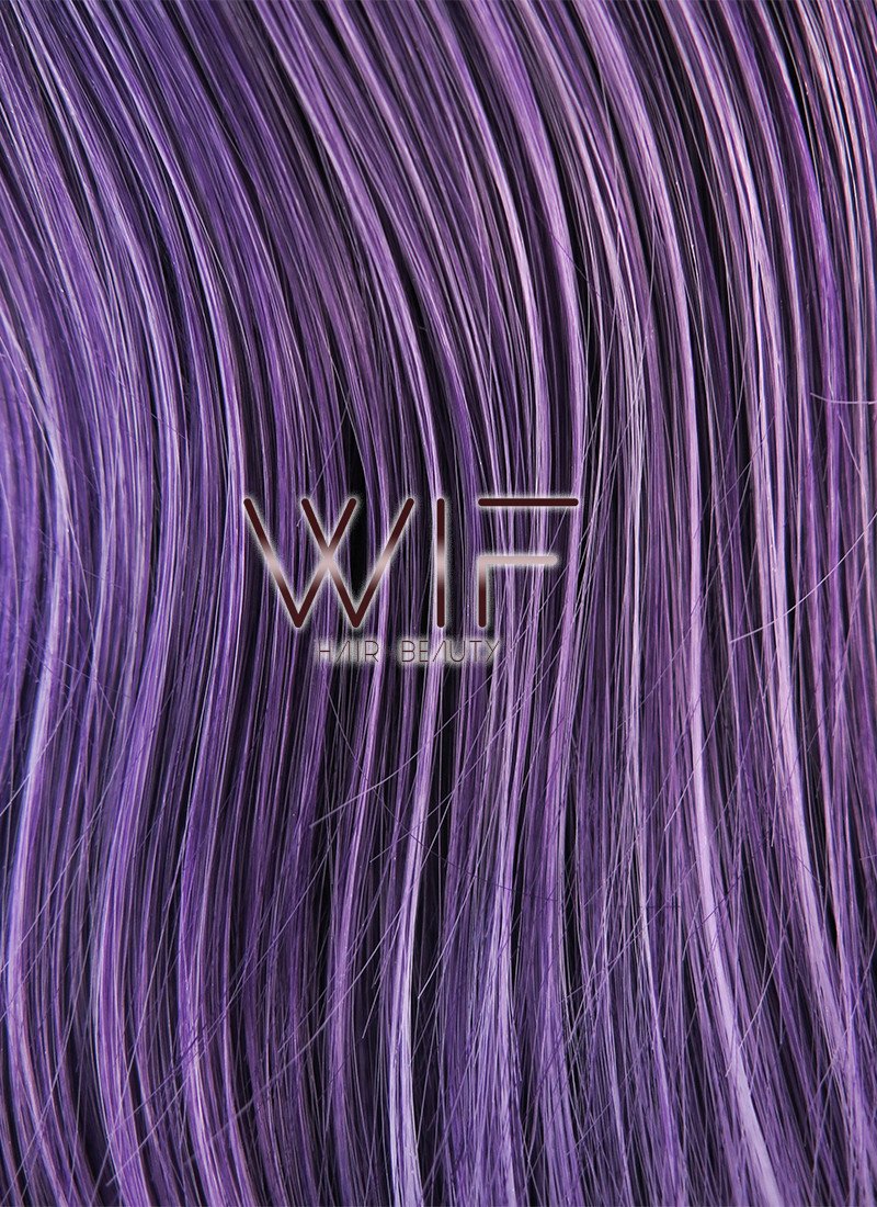 26" Wavy Mixed Purple Synthetic Wig PL456