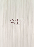24" Straight Pure White Synthetic Wig PL460
