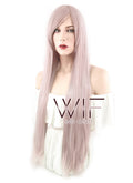 31" Straight Ash Pink Synthetic Wig PL462