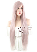 31" Straight Ash Pink Synthetic Wig PL462