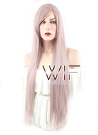 31" Straight Ash Pink Synthetic Wig PL462