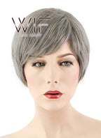 9" Straight Grey Synthetic Wig PL478