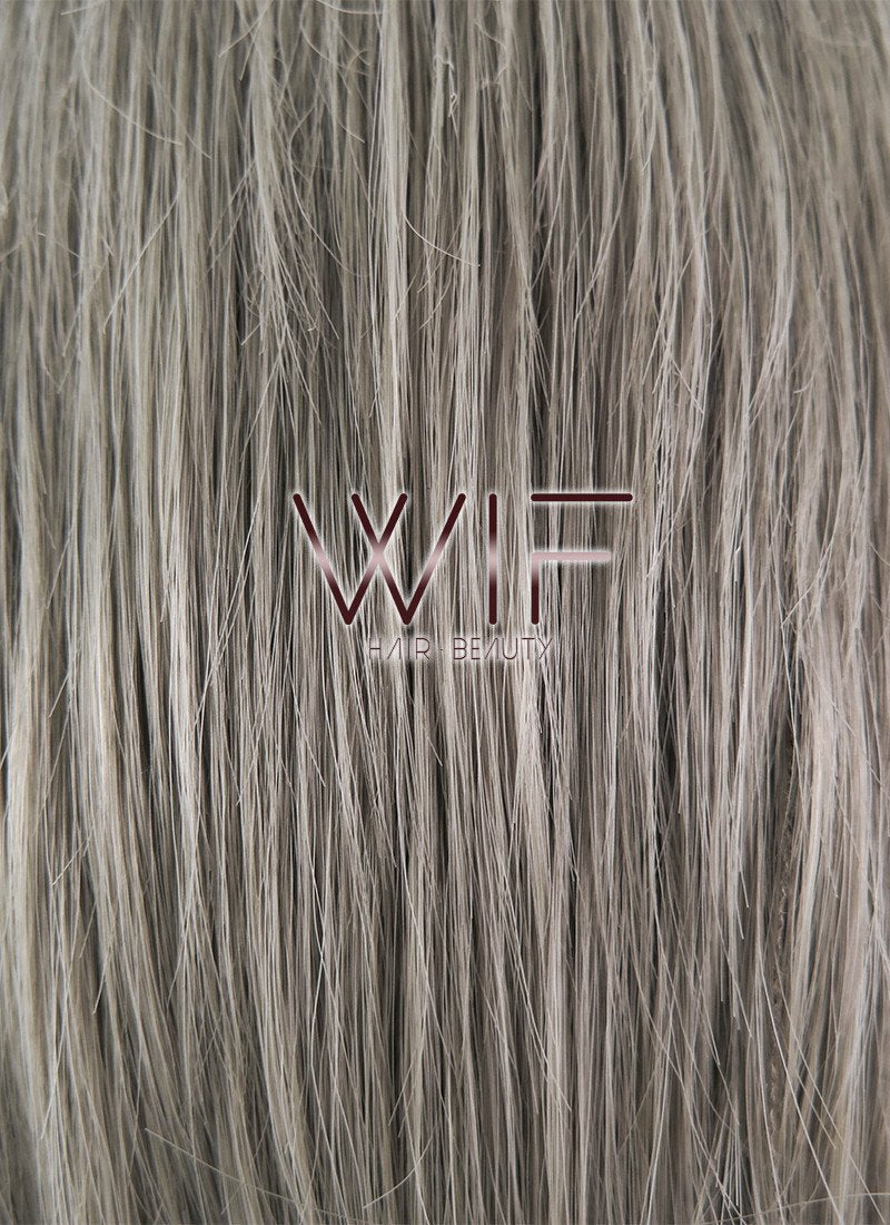 9" Straight Grey Synthetic Wig PL478
