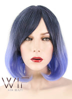 11" Straight Two Tone Purple Synthetic Wig PL480