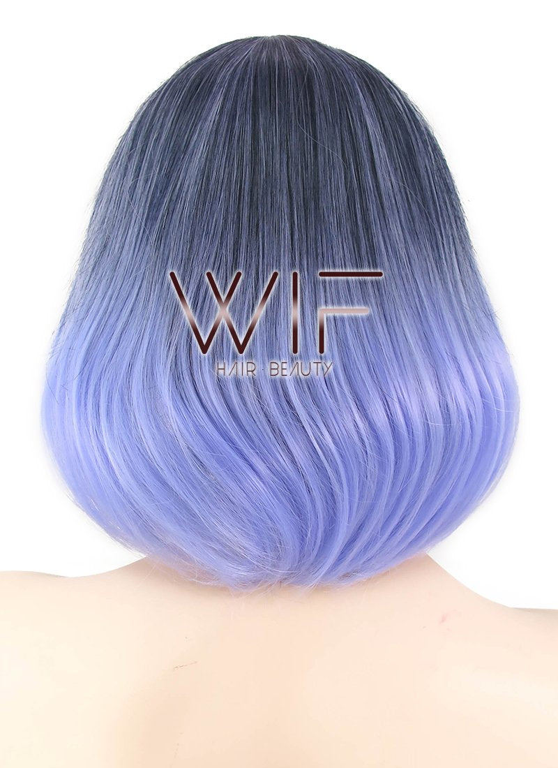 11" Straight Two Tone Purple Synthetic Wig PL480