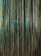 22" Straight Green Mixed Blonde Synthetic Wig PL483