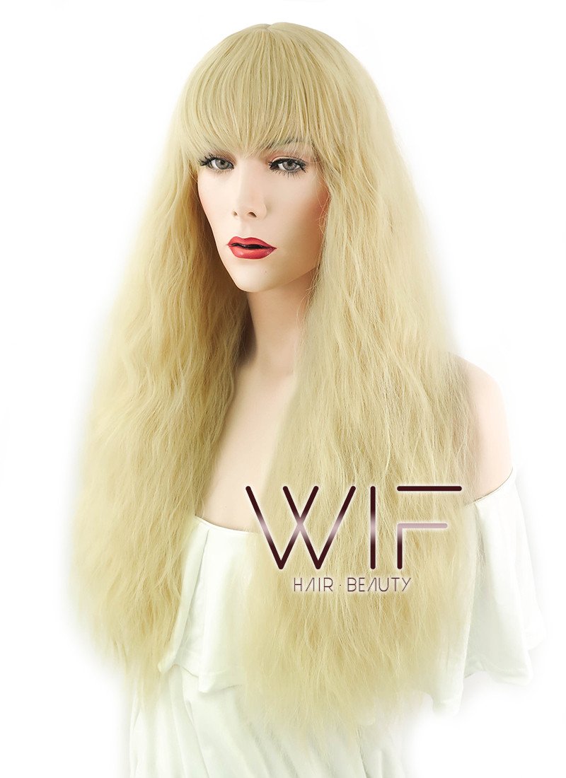 20" Wavy Blonde Synthetic Wig PL487
