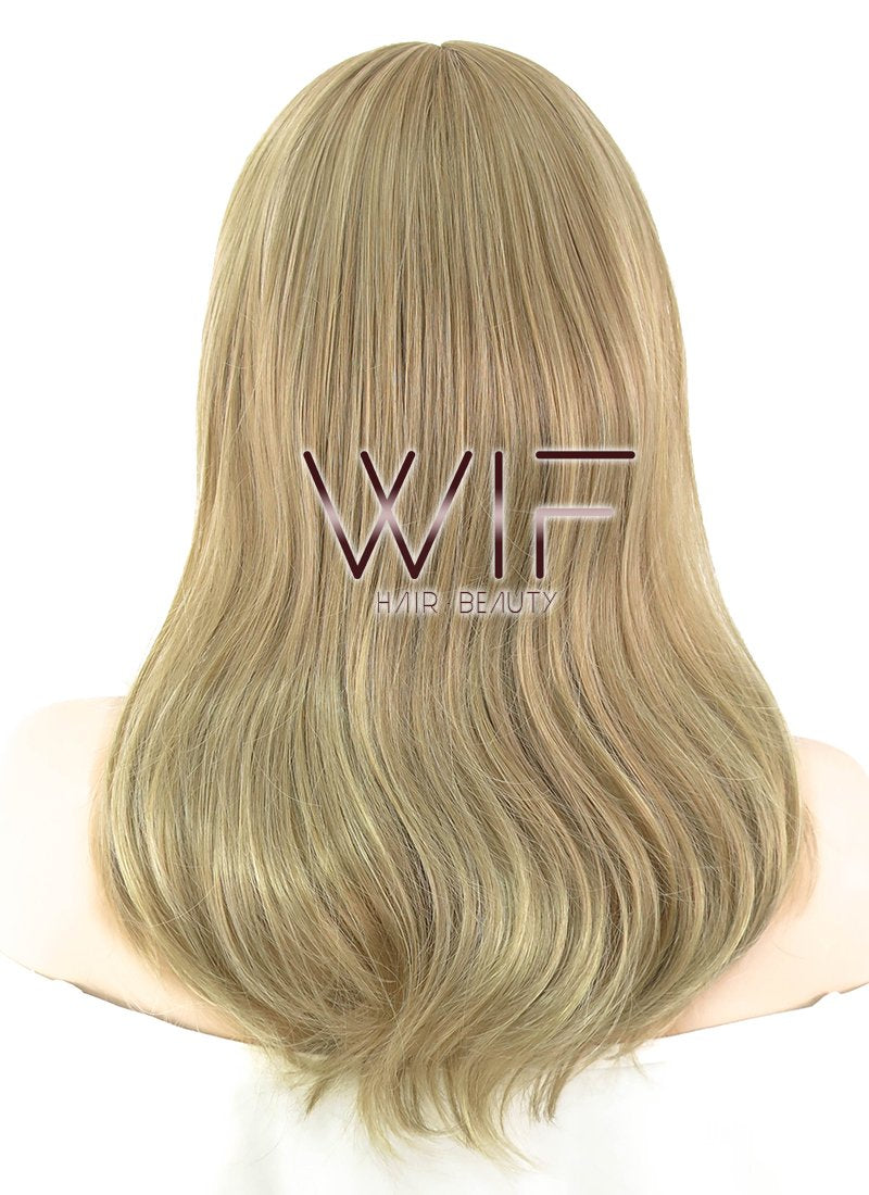 18" Straight Medium Blonde Synthetic Wig PL498