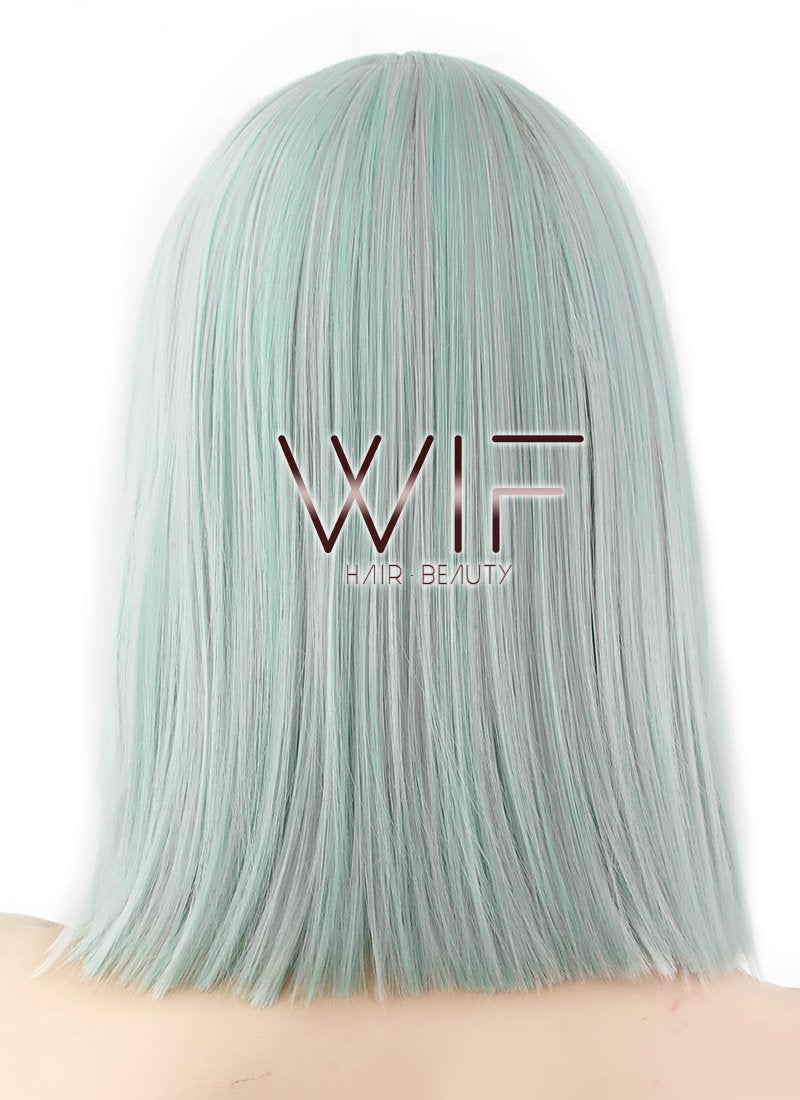 13" Straight Light Green Synthetic Wig PL499