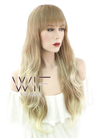 26" Wavy Mixed Blonde Synthetic Wig PP04