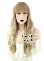 26" Wavy Mixed Blonde Synthetic Wig PP04