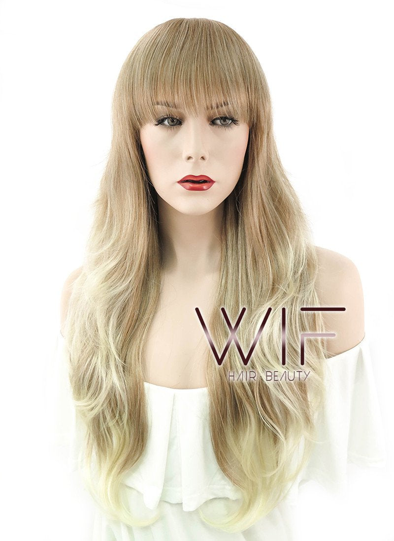 26" Wavy Mixed Blonde Synthetic Wig PP04