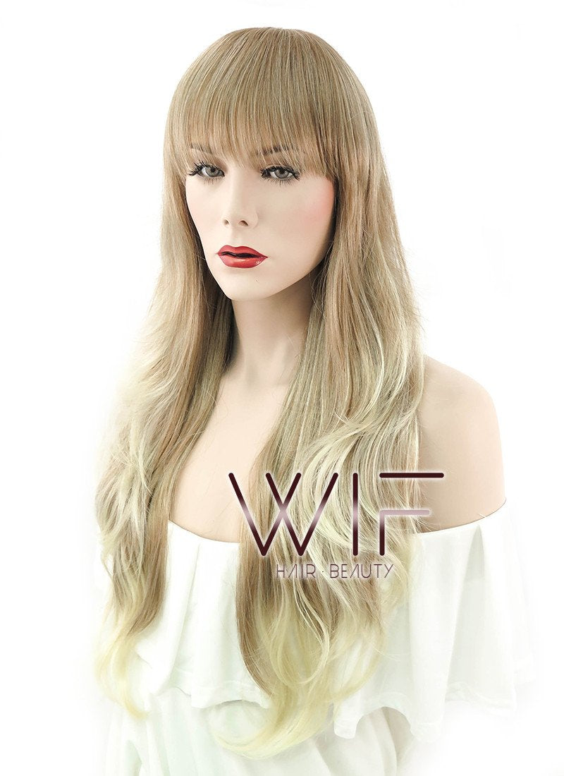 26" Wavy Mixed Blonde Synthetic Wig PP04