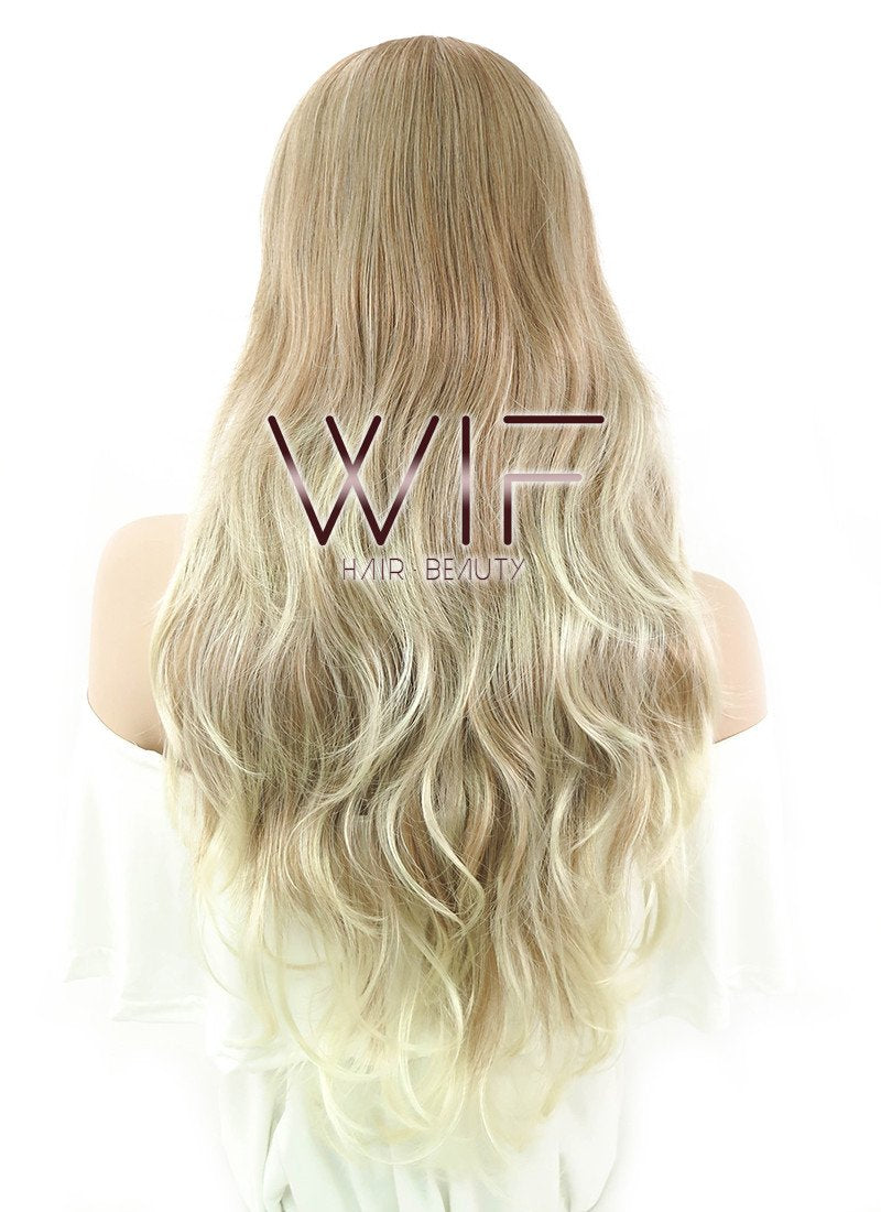 26" Wavy Mixed Blonde Synthetic Wig PP04