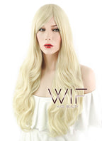 27" Wavy Light Blonde Synthetic Wig SS07