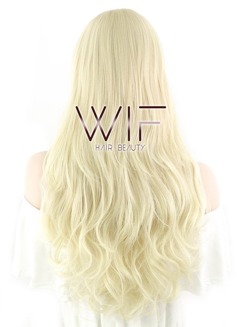27" Wavy Light Blonde Synthetic Wig SS07