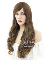 27" Wavy Brown Synthetic Wig SS149