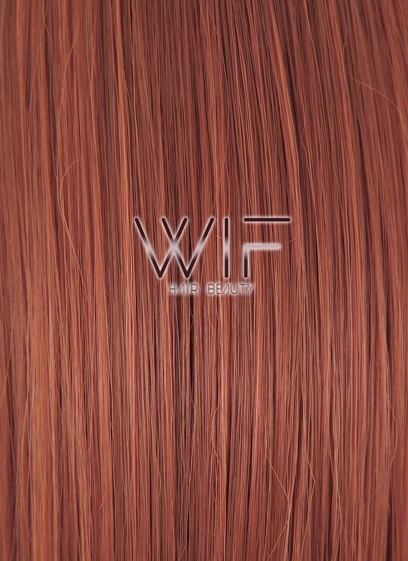 27" Wavy Reddish Brown Synthetic Wig SS178