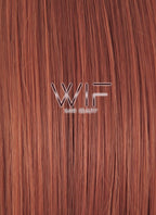 27" Wavy Reddish Brown Synthetic Wig SS178