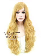 31" Wavy Yellow Blonde Synthetic Wig TB1469