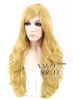31" Wavy Yellow Blonde Synthetic Wig TB1469