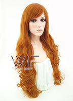 31" Wavy Orange Synthetic Wig TB1607