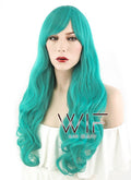26" Wavy Turquoise Green Synthetic Wig TB1324