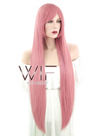 39" Straight Milkshake Pink Synthetic Wig TB1381