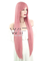39" Straight Milkshake Pink Synthetic Wig TB1381