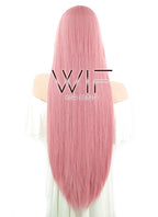 39" Straight Milkshake Pink Synthetic Wig TB1381
