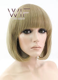 12" Straight Blonde Synthetic Wig TBZ1082