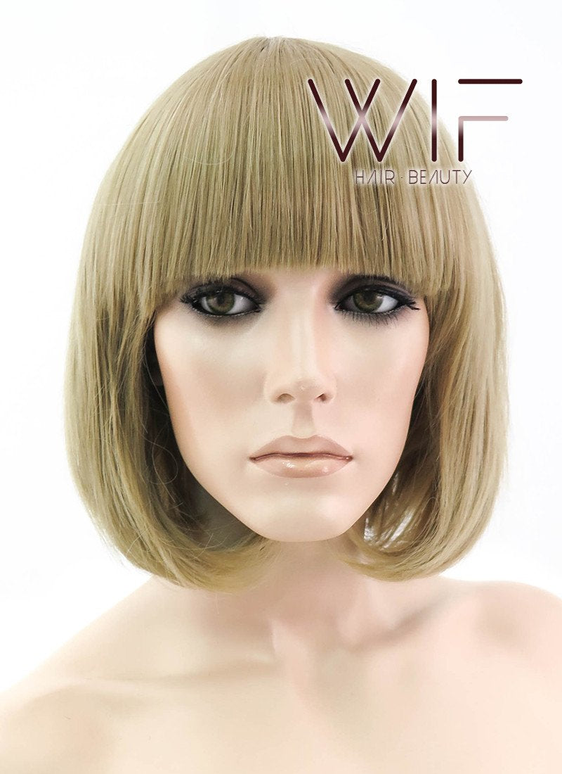 12" Straight Blonde Synthetic Wig TBZ1082
