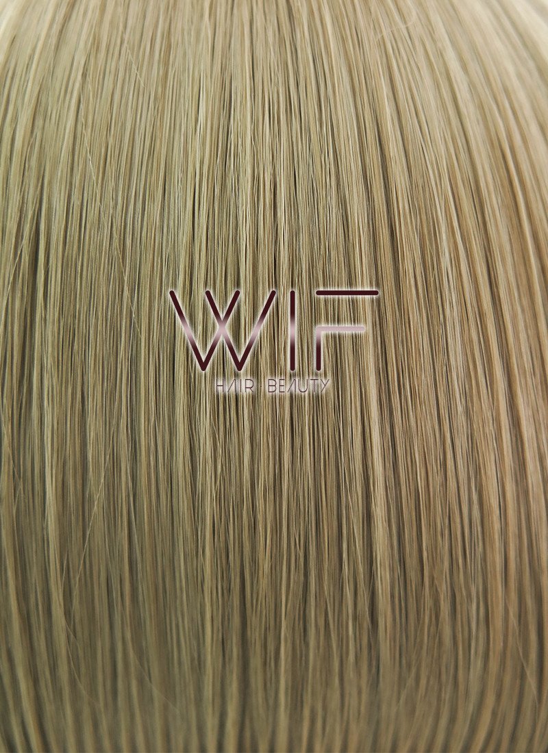 12" Straight Blonde Synthetic Wig TBZ1082