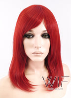 16" Straight Red Synthetic Wig TBZ1101