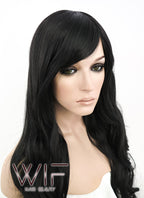 31" Wavy Black Synthetic Wig TBZ396A