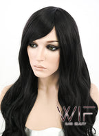31" Wavy Black Synthetic Wig TBZ396A