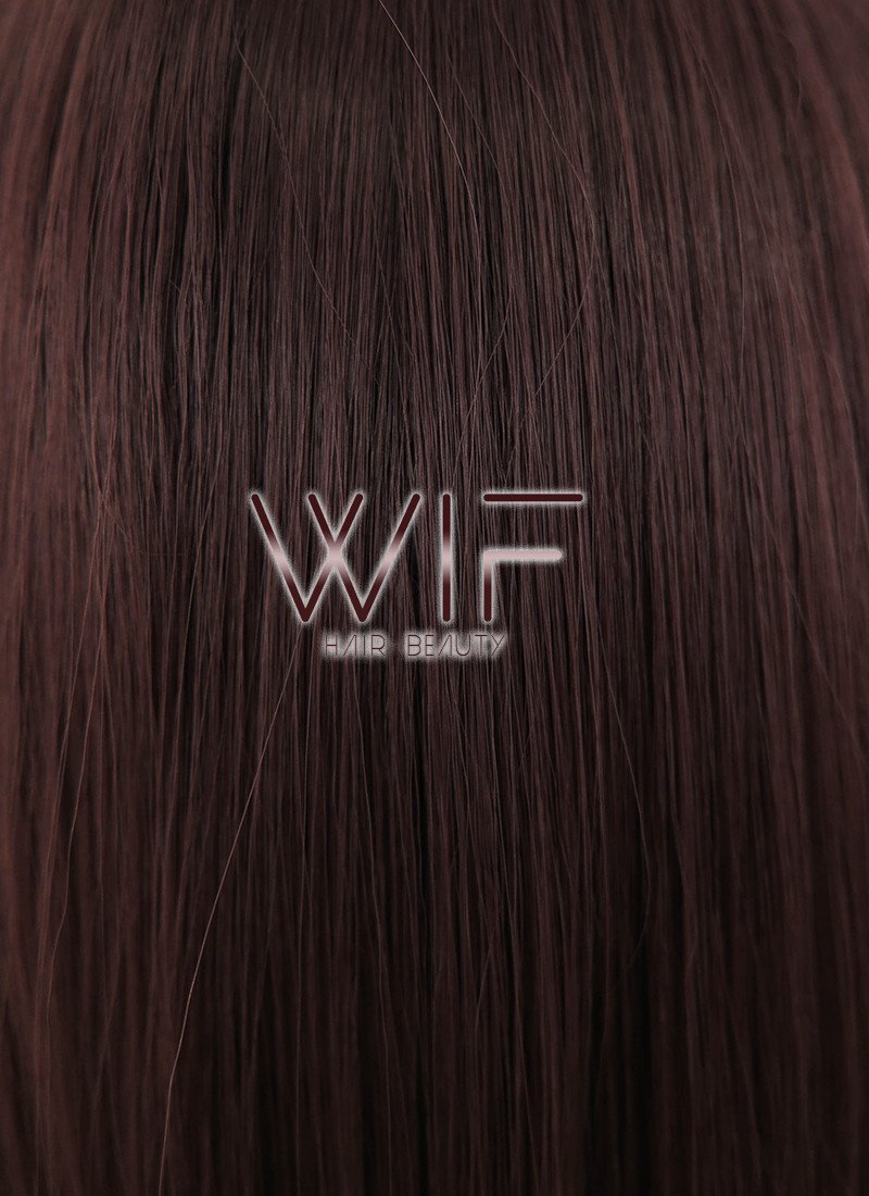 16" Straight Dark Brown Synthetic Wig TBZ917