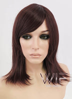 16" Straight Dark Brown Synthetic Wig TBZ917