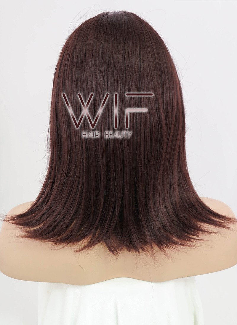 16" Straight Dark Brown Synthetic Wig TBZ917